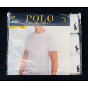 NEW Polo Ralph Lauren Crewneck Undershirt 3-Pack Men's Size Medium